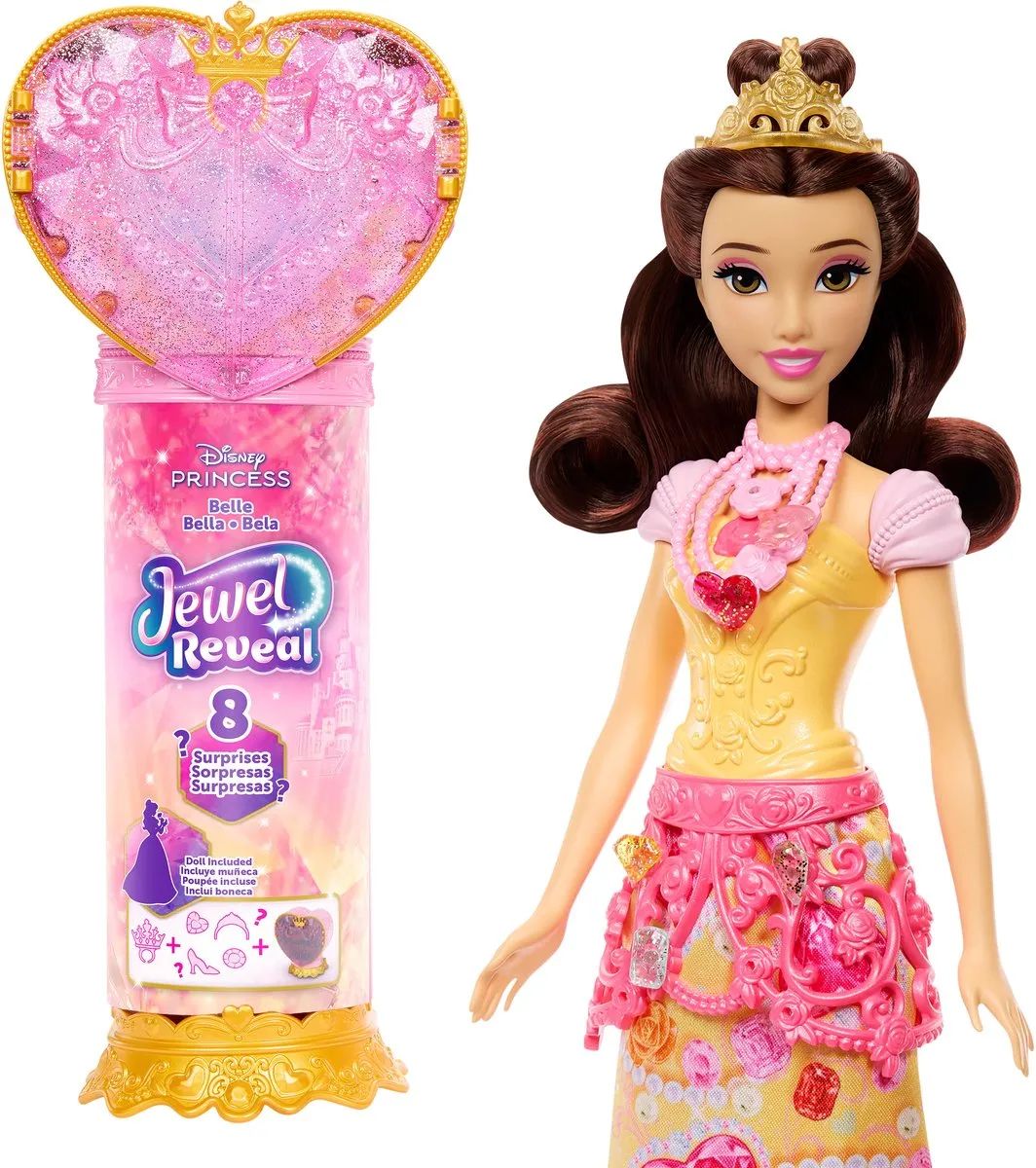Mattel Disney Princess Jewel Reveal Belle Modepop