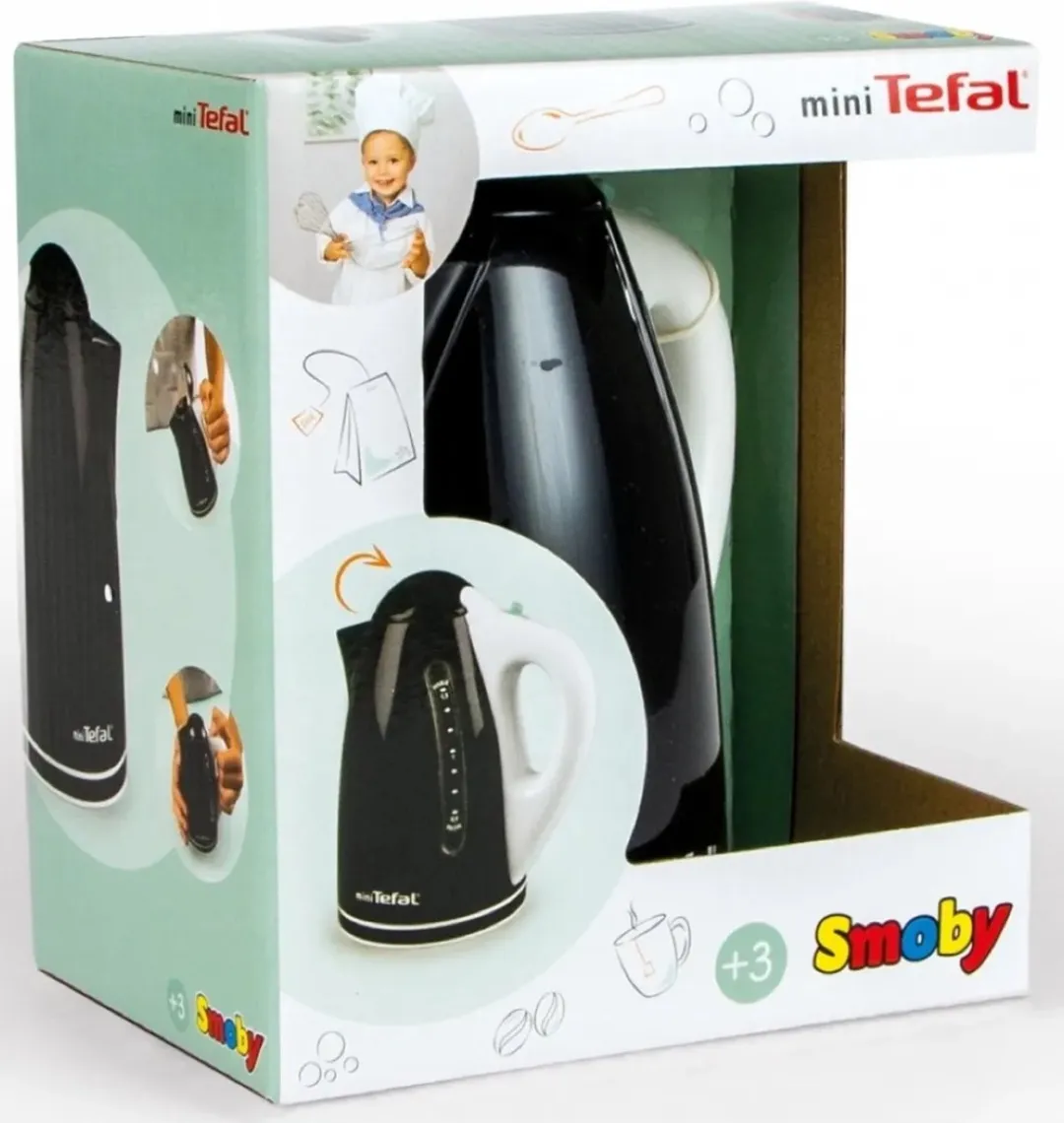 Smoby Tefal Speelgoed Waterkoker - 3+ jaar - Zwart/Wit