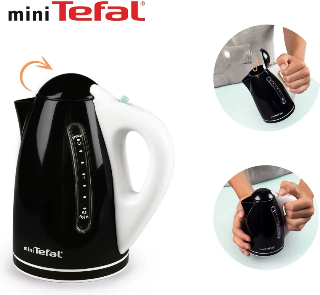 Smoby Tefal Speelgoed Waterkoker - 3+ jaar - Zwart/Wit