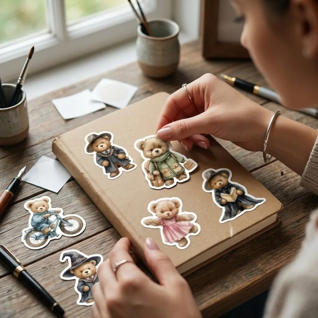 NuveX Teddybeer Stickers - 50 Stuks - Multikleur