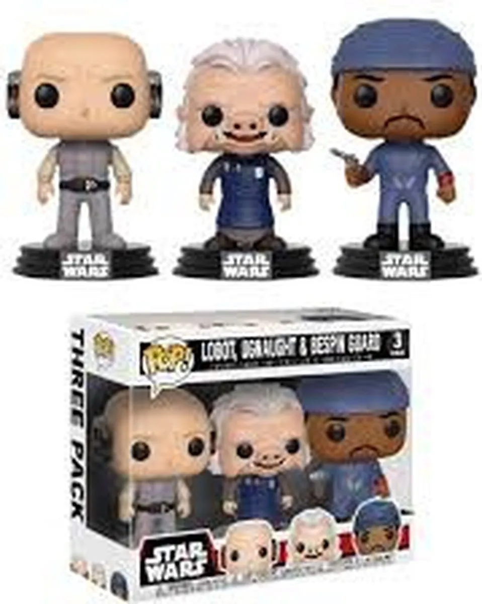 Funko POP Star Wars Pack - Lobot Ugnaught Bespin Guard - Veelkleurig