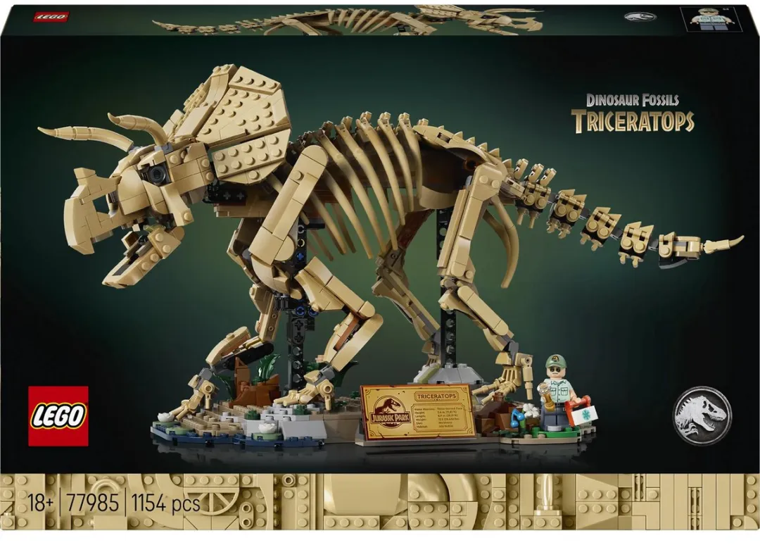 LEGO Jurassic World Dinosaurusfossielen Triceratops 77985 - 1154 Stukken