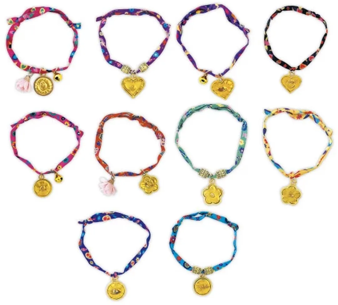 Janod Atelier Bijoux Armbandjes Bloemen - 10 Stuks Multikleur