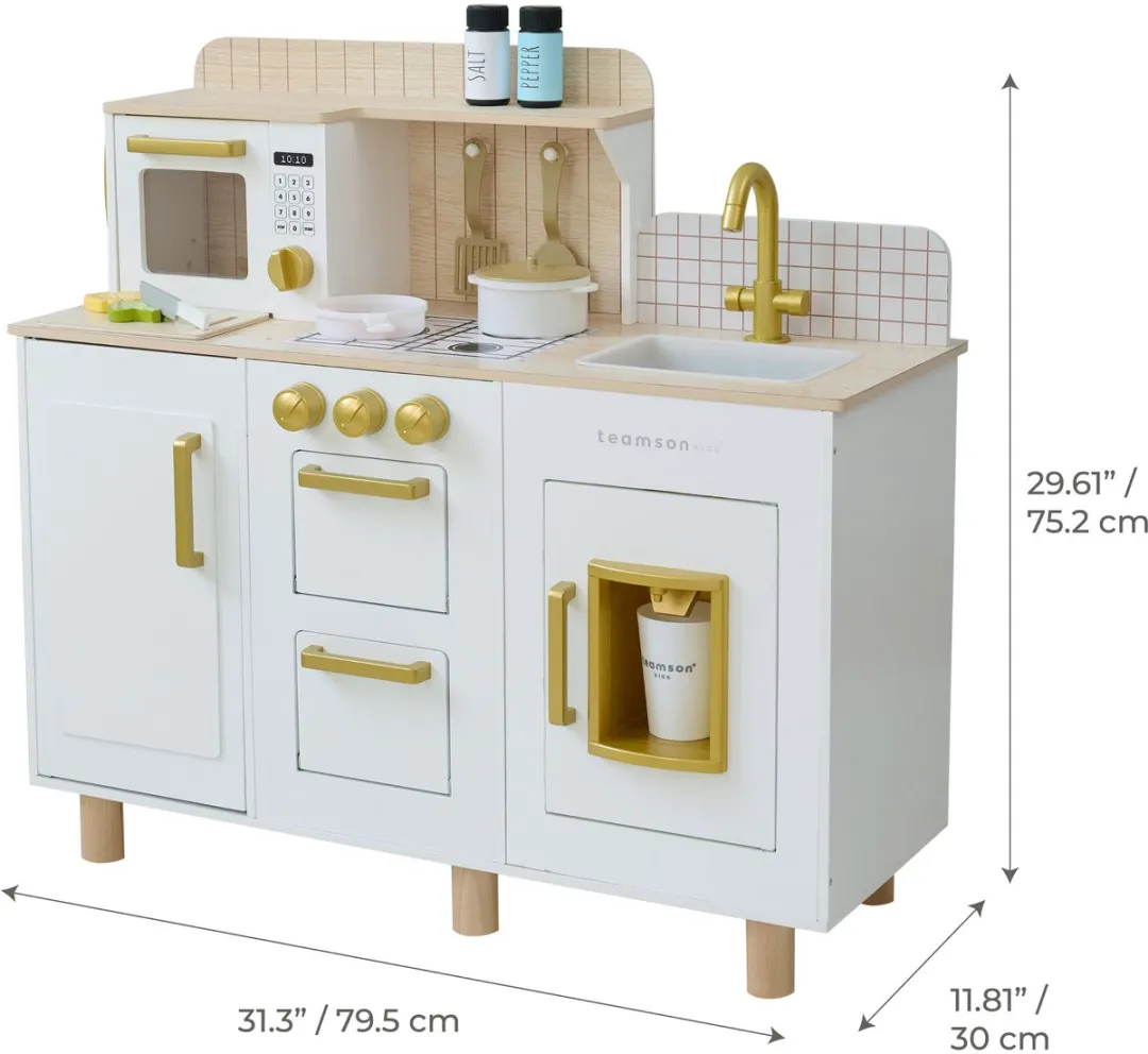Teamson Kids Hampton Houten Speelkeuken Wit - afbeelding 6 van 6