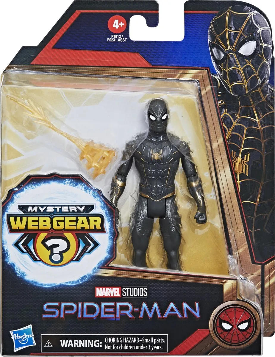 Marvel Spider-Man Mystery Web Gear F19135X0 - Zwart - afbeelding 3 van 5