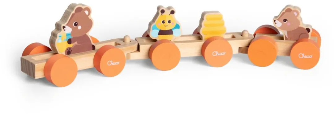Chicco My Wooden Friends Houten Treinset Multi