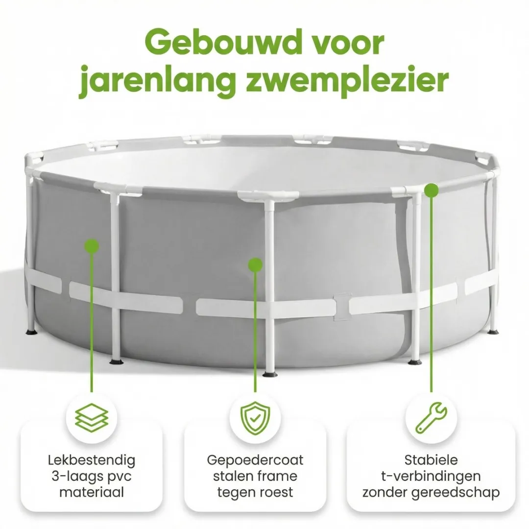 Intex Prism Frame 26732GN Zwembad 549x122cm - Met filterpomp & accessoires