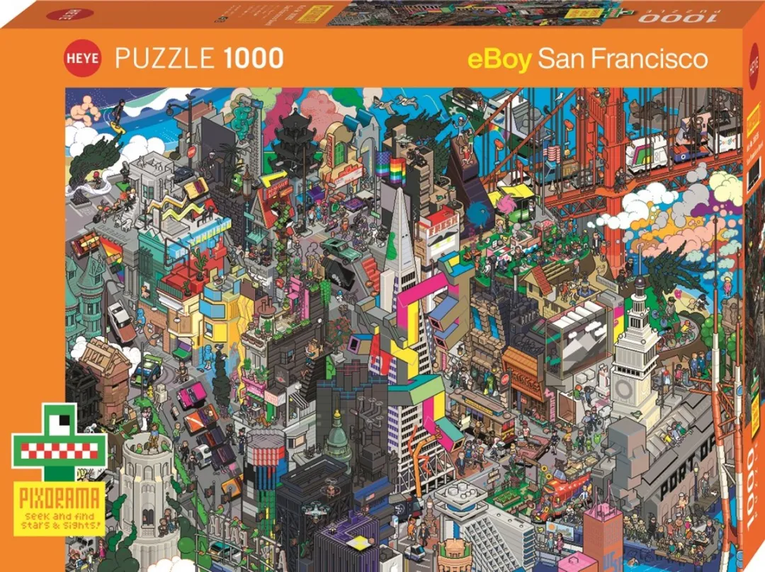 Heye San Francisco Legpuzzel 1000 Stuks - Meerkleurig