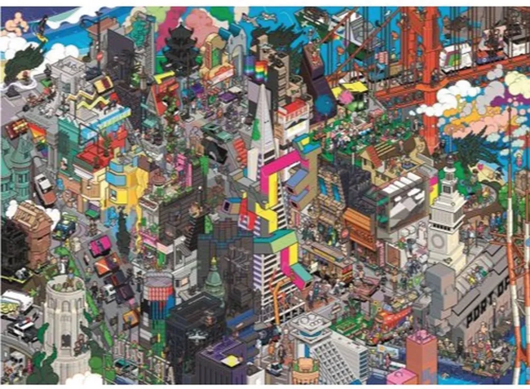 Heye San Francisco Legpuzzel 1000 Stuks - Meerkleurig