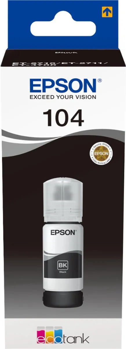 Epson T104 Multipak Inktcartridges - 4x Zwart/Cyaan/Magenta/Geel