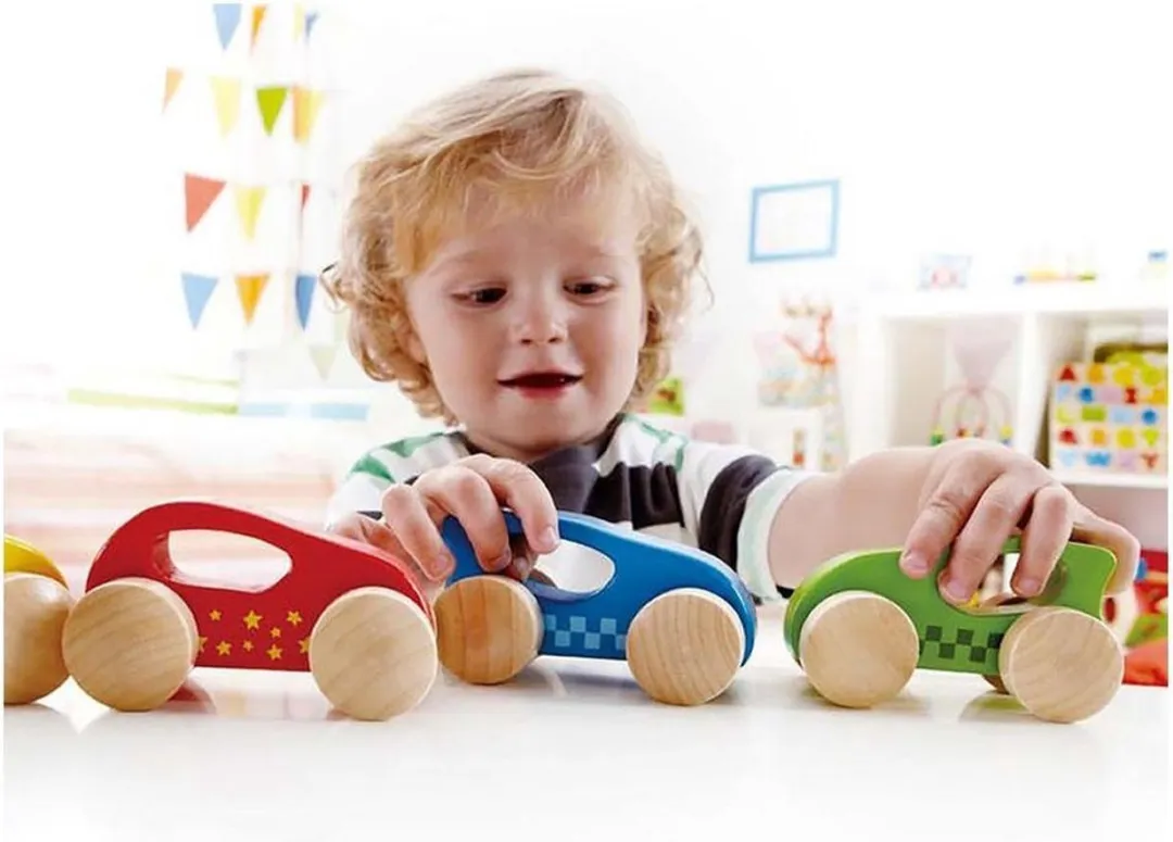 Hape Little Houten Auto E0057 - Multikleur