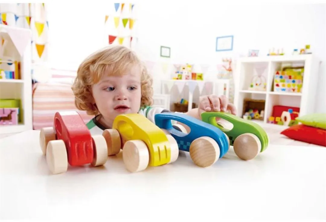 Hape Little Houten Auto E0057 - Multikleur