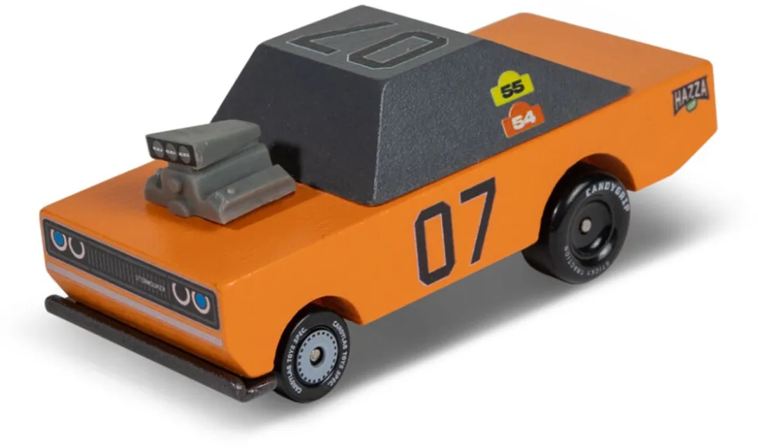 Candylab Toys Candycar Toons Stormduker Orange Racewagen Hout 3+