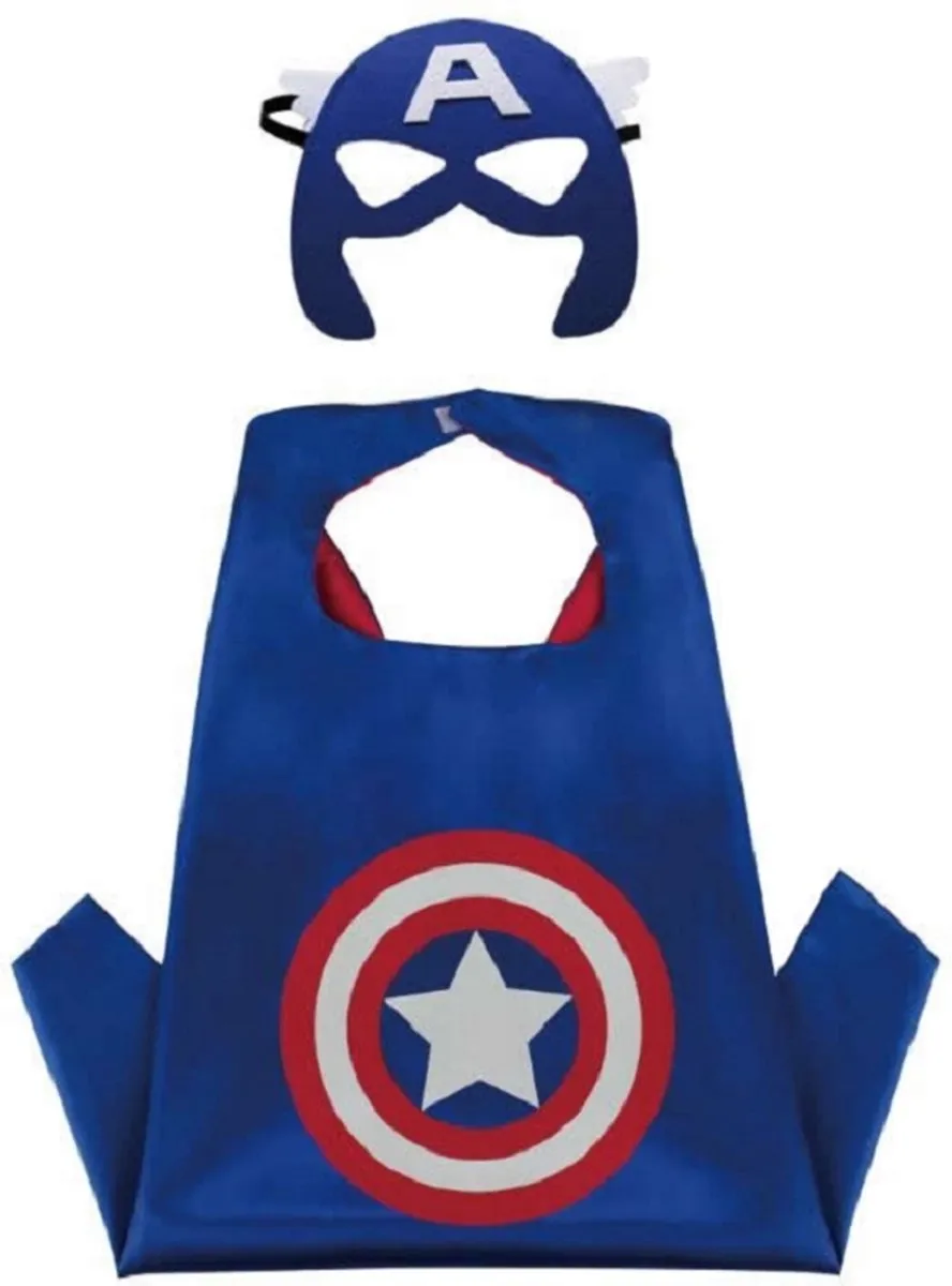 Captain America Cape - One Size - Blauw