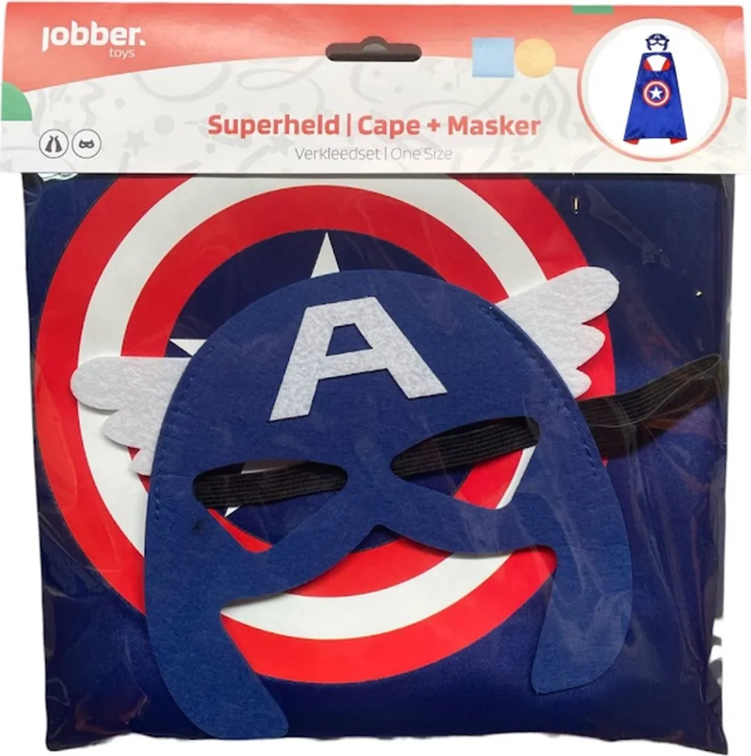 Captain America Cape - One Size - Blauw