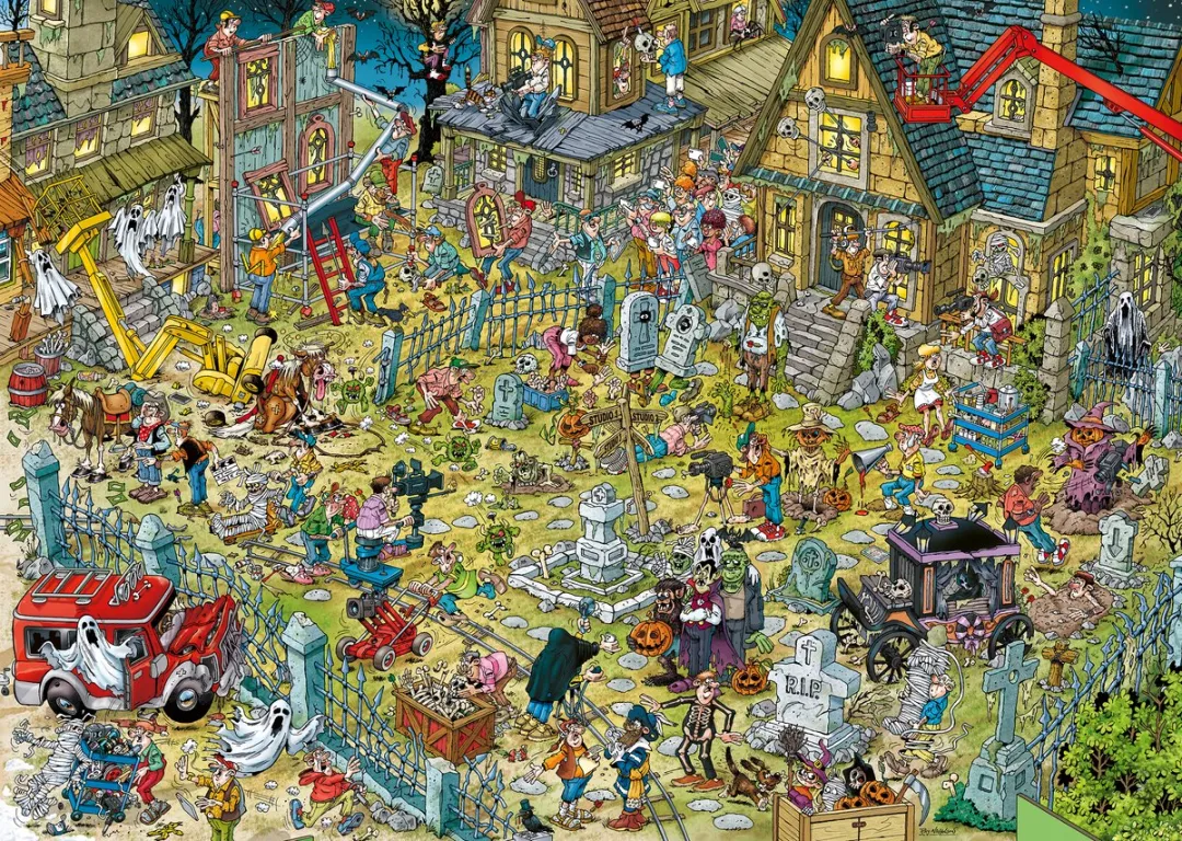 Ravensburger Movie Set 2 Haunted House Legpuzzel 1000 Stuks - Meerkleurig