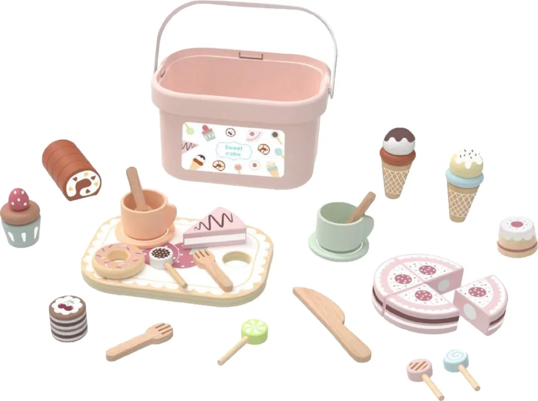Tooky Toy Sweet Cake Speelset - 30+ Delig Multicolor