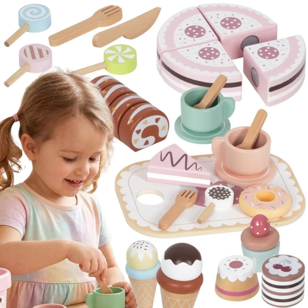 Tooky Toy Sweet Cake Speelset - 30+ Delig Multicolor
