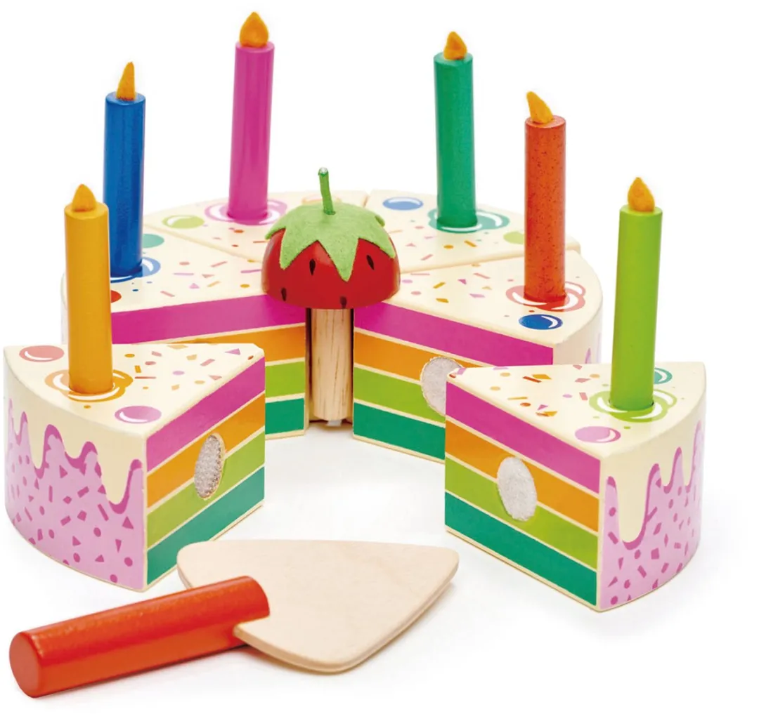 Tender Leaf Toys Regenboog Verjaardagscake