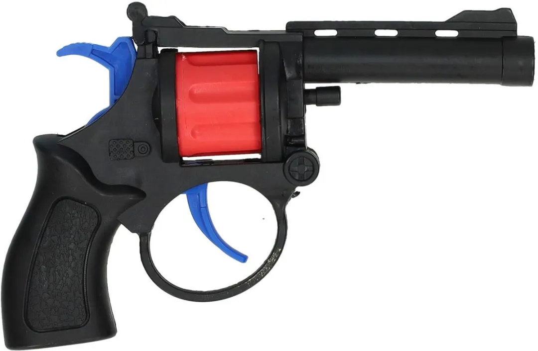 Johntoy Klappertjes Revolver - Multi kleuren