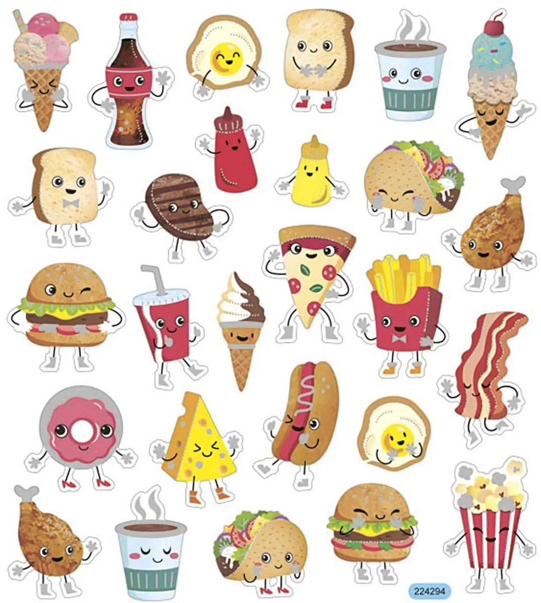 Creativ Company Fast Food Stickers