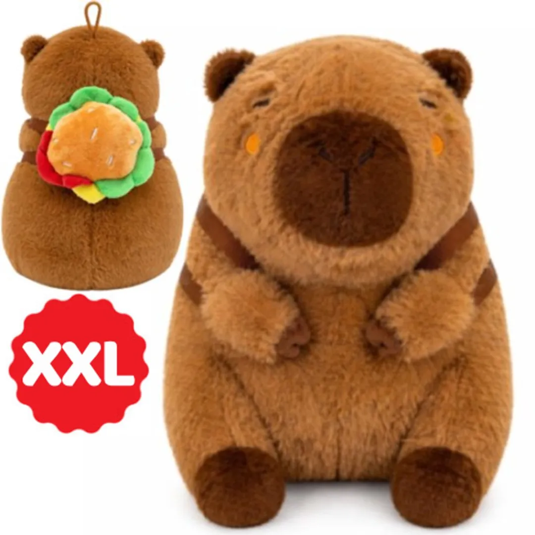 Topknuffels Capibara Pluche Rugzak XXL 100cm
