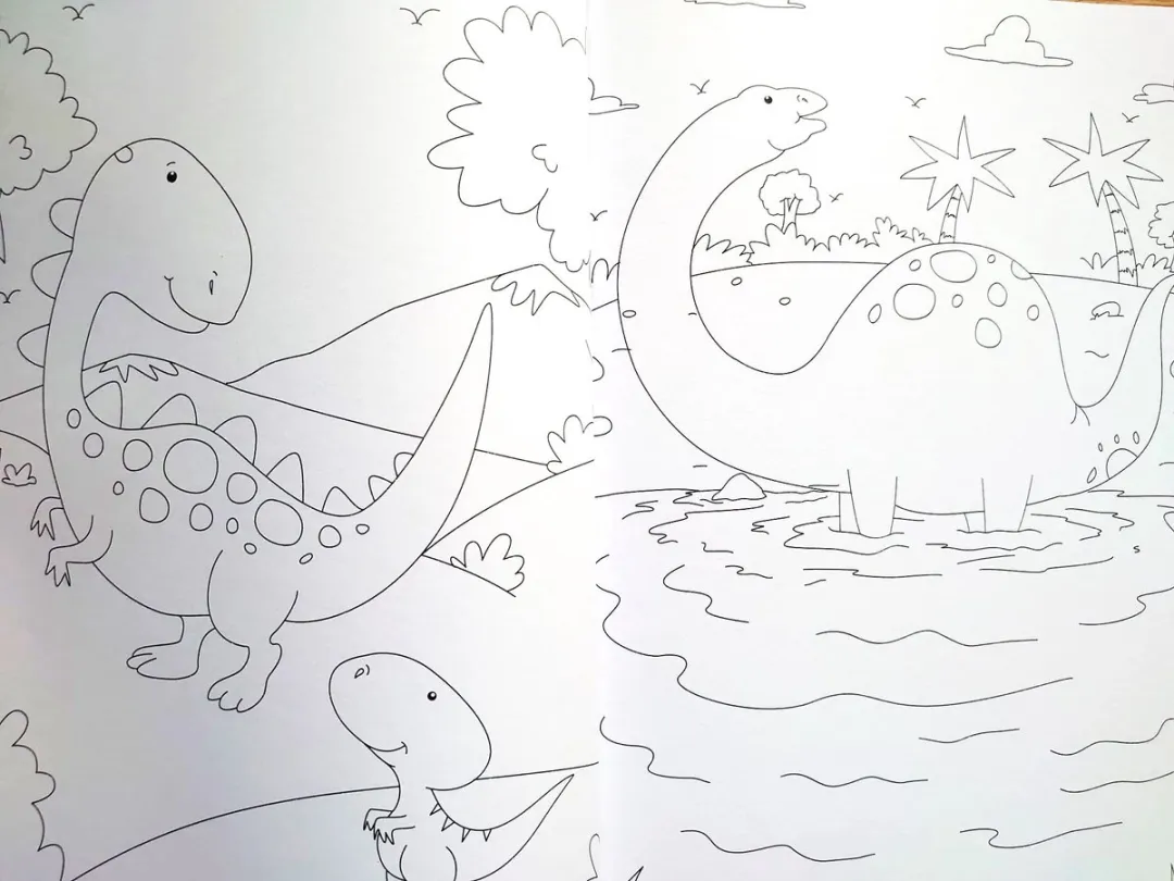 Toi-Toys Dinosaurus Kleurboek 96 Pagina's - Multicolor