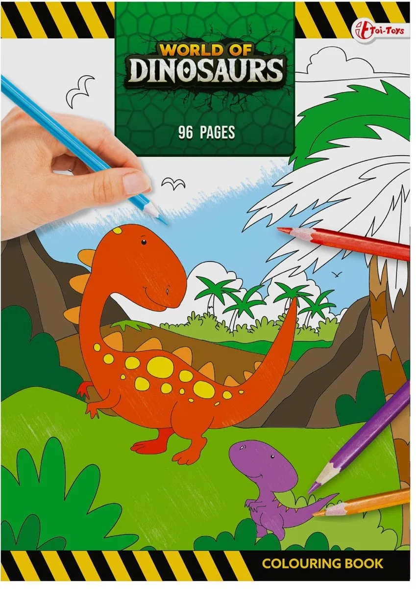 Toi-Toys Dinosaurus Kleurboek 96 Pagina's