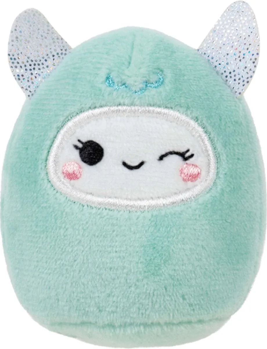 Squishmallows Squishville Snow Day Accessory Set - Blauw/Roz/Geel