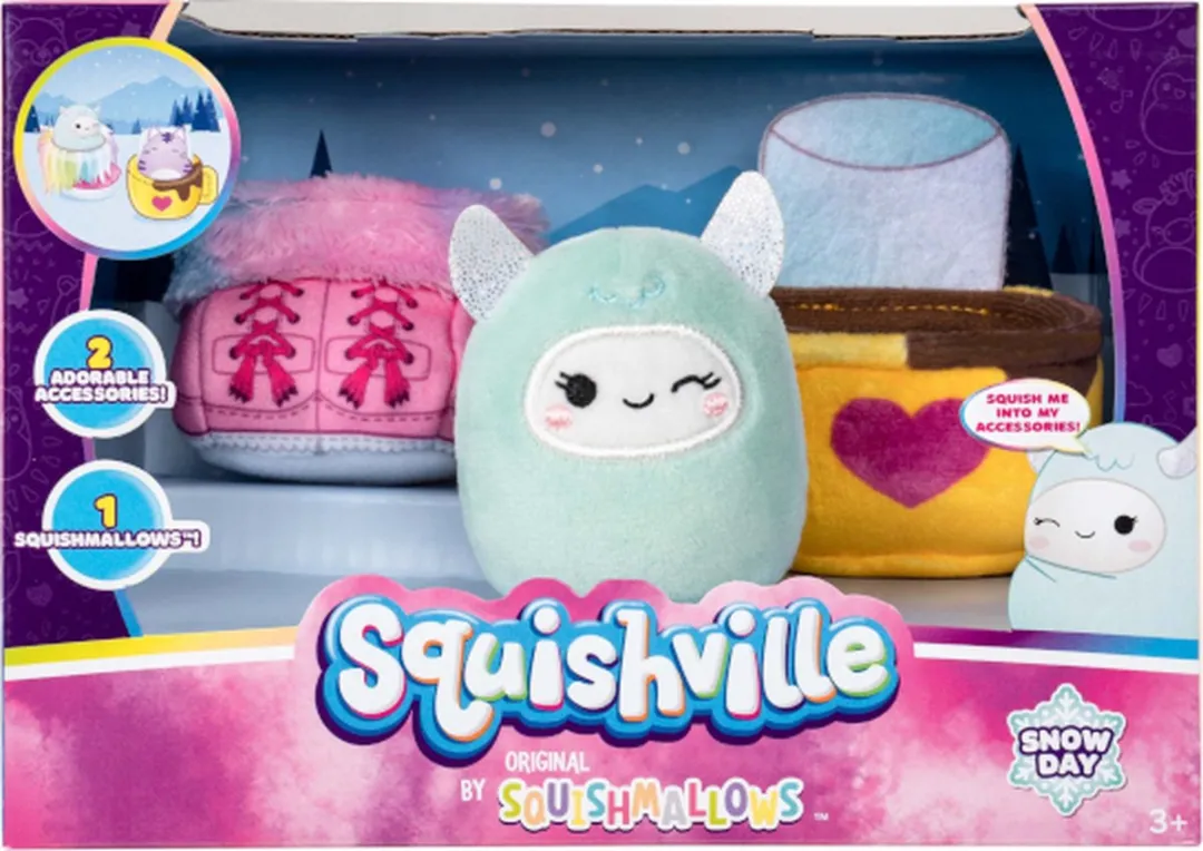 Squishmallows Squishville Snow Day Accessory Set