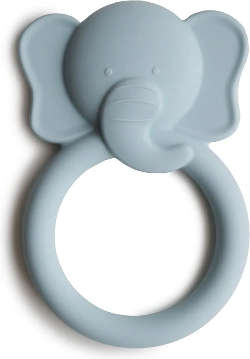 Mushie Siliconen Bijtring Elephant