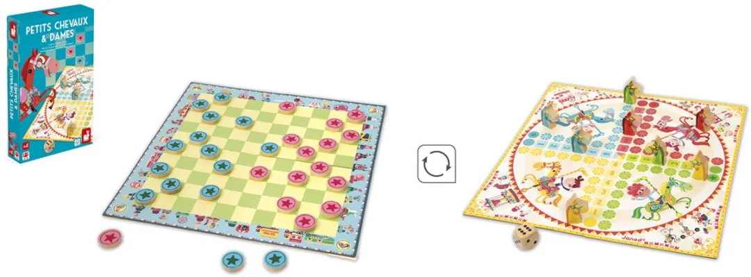 Janod Ludo en Dammen Duo 3022 - 2-6 Spelers