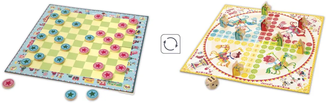 Janod Ludo en Dammen Duo 3022 - 2-6 Spelers