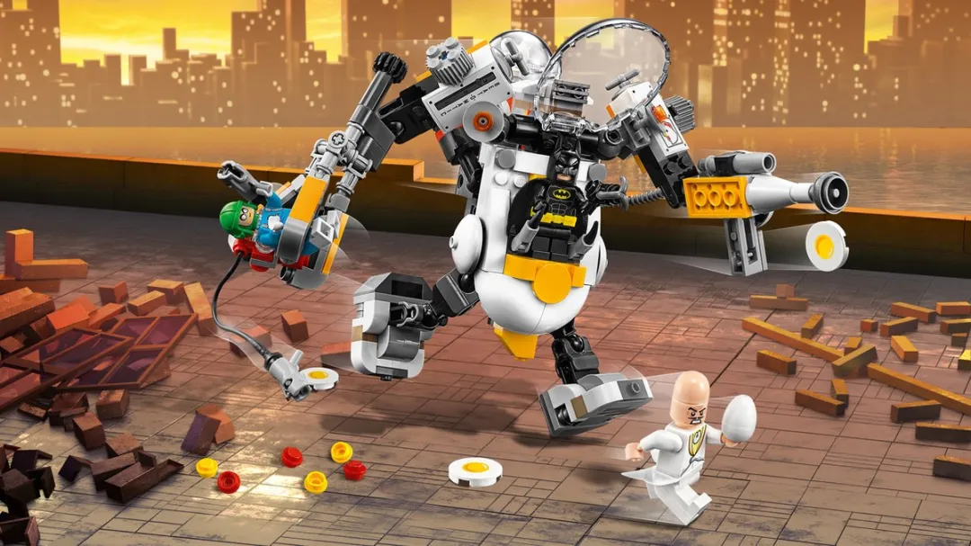 LEGO Technic Egghead Mechavoedselgevecht - 293 Stukken - Geel