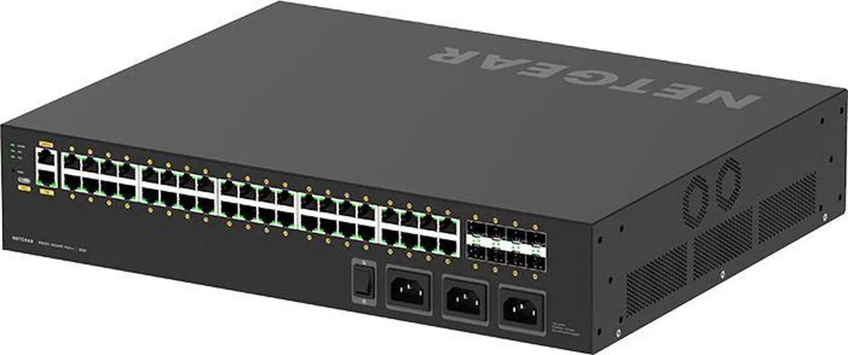 Netgear GSM4248UX-100EUS Switch 48x RJ45 8x SFP - 240 Gbps - Zwart - afbeelding 5 van 6