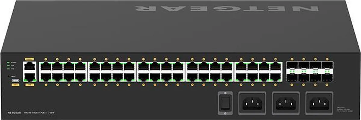 Netgear GSM4248UX-100EUS Switch 48x RJ45 8x SFP - 240 Gbps - Zwart - afbeelding 6 van 6