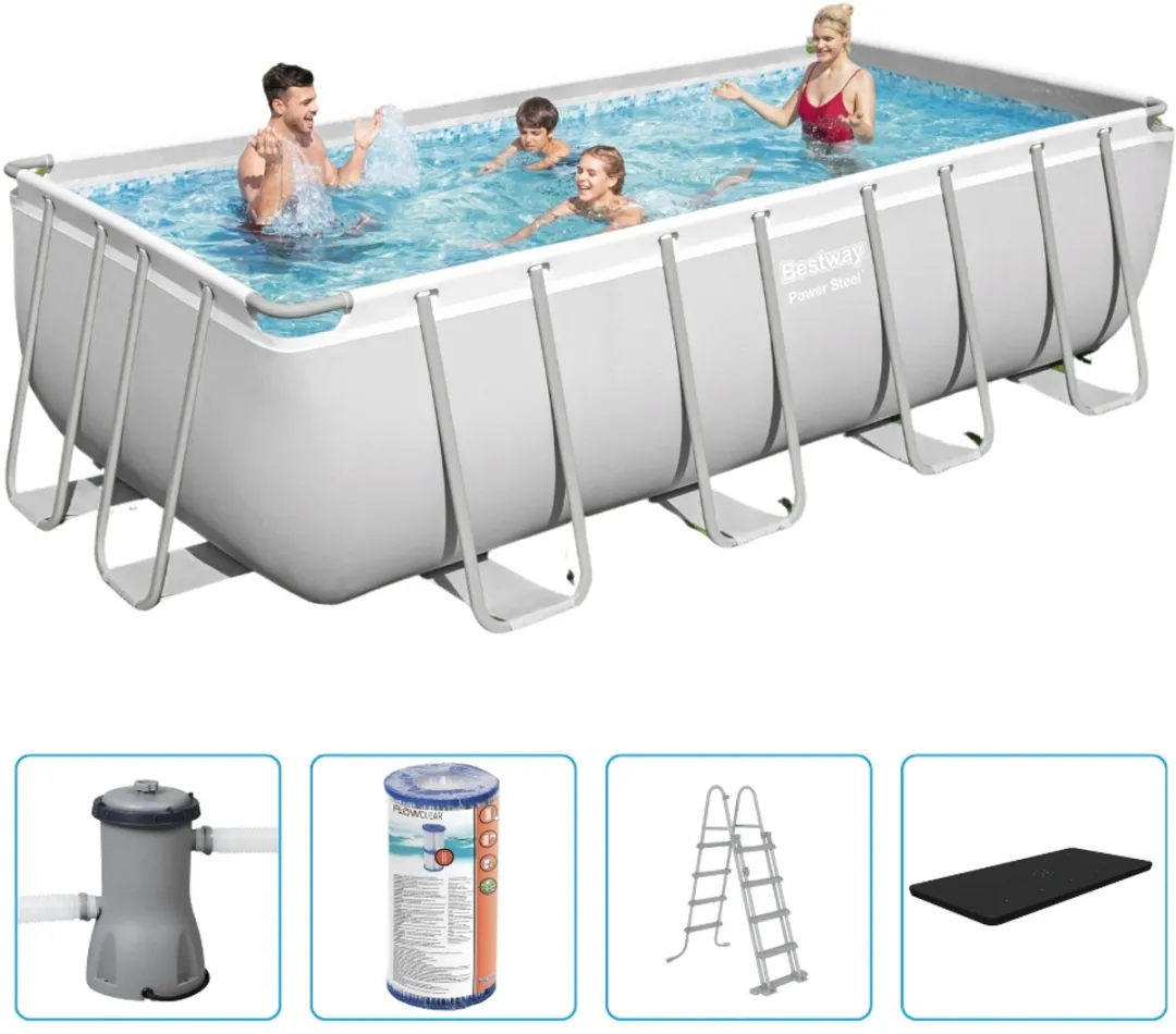 Bestway Power Steel Zwembad 488x244x122cm