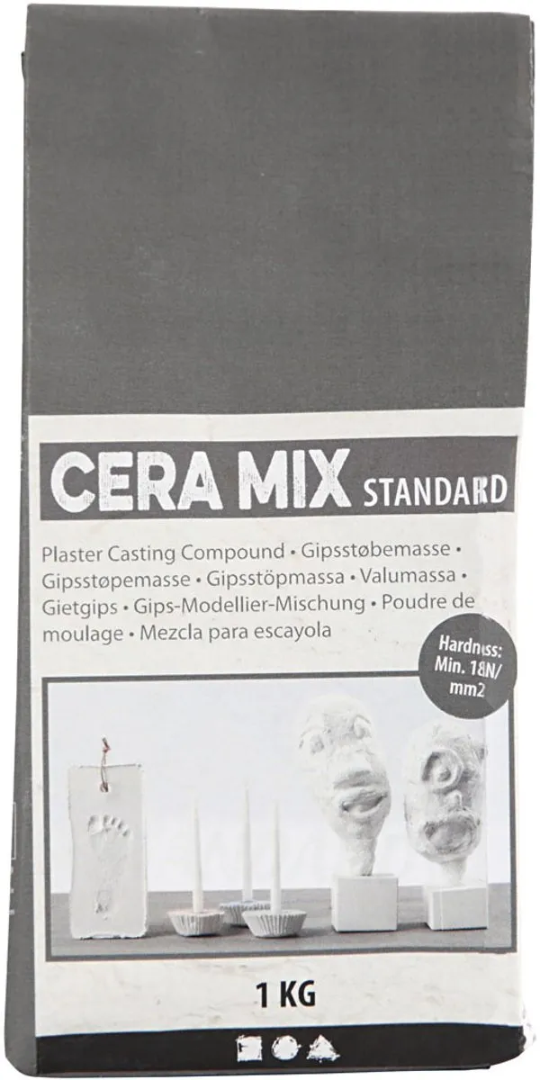 Creativ Company Cera-mix Gipsgietmix 1kg - Lichtgrijs