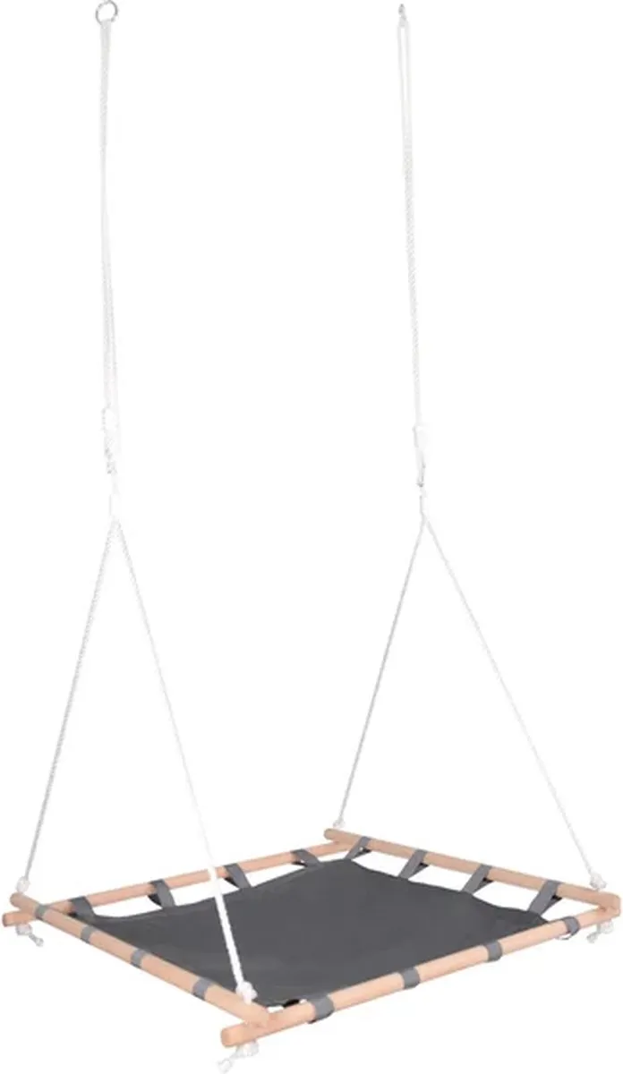 Small Foot Nestschommel Houten Frame 100x100cm - Zwart