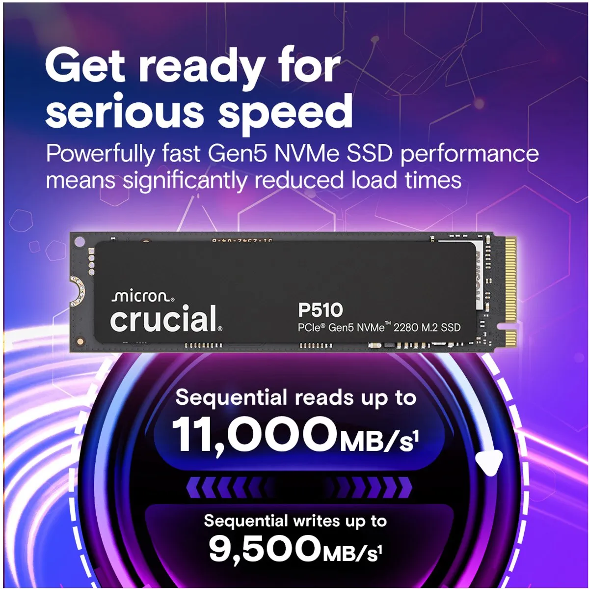 Crucial P510 CT1000P510SSD8 NVMe SSD 1TB