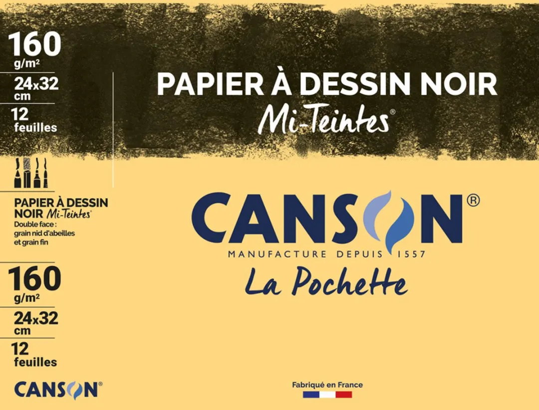 Canson Mi-Teintes Tekenblok 12 Vel - 240x320mm 160g/m²