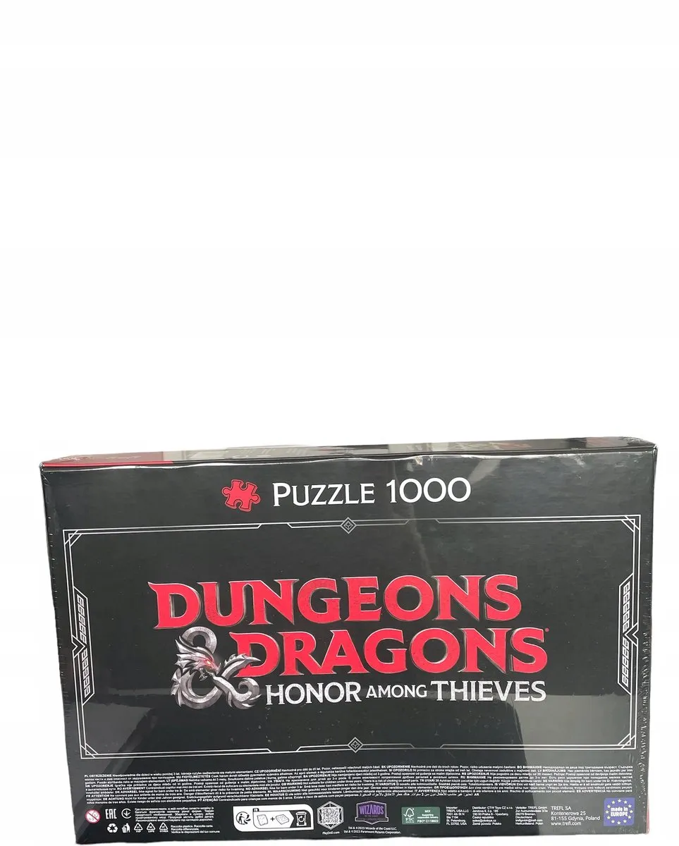 Trefl Dungeons & Dragons Puzzel 1000 Stukjes - Legendarische Monsters