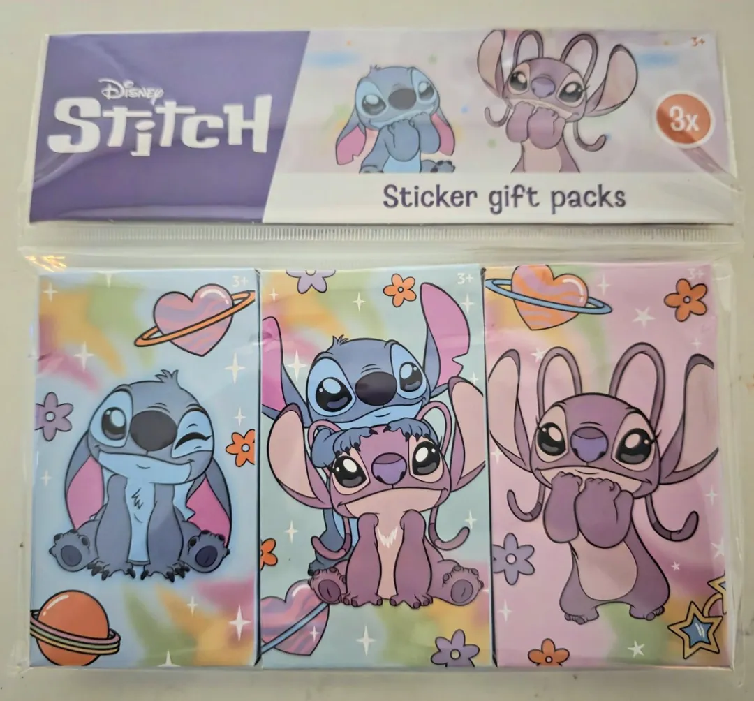 Disney Stitch & Angel Stickers 3-Pack