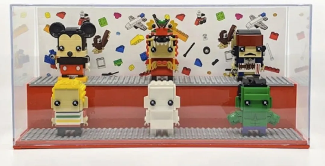 LEGO Vitrine Iconic Minifigure - Rood