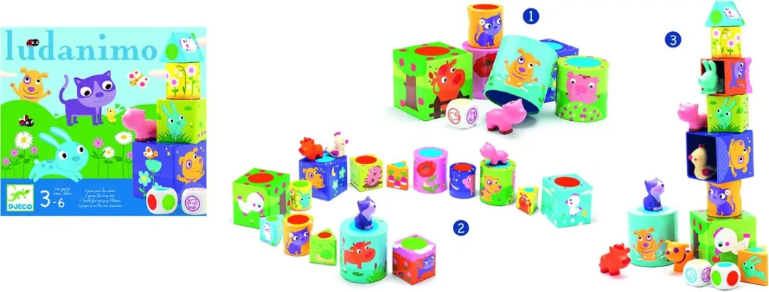 Djeco Ludanimo Spel - 23 Stuks - Multicolor - afbeelding 6 van 6