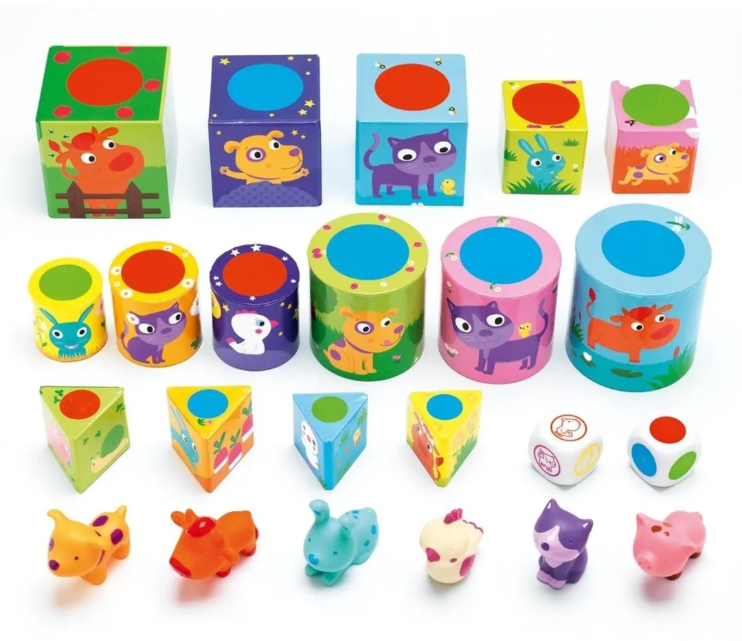 Djeco Ludanimo Spel - 23 Stuks - Multicolor - afbeelding 3 van 6