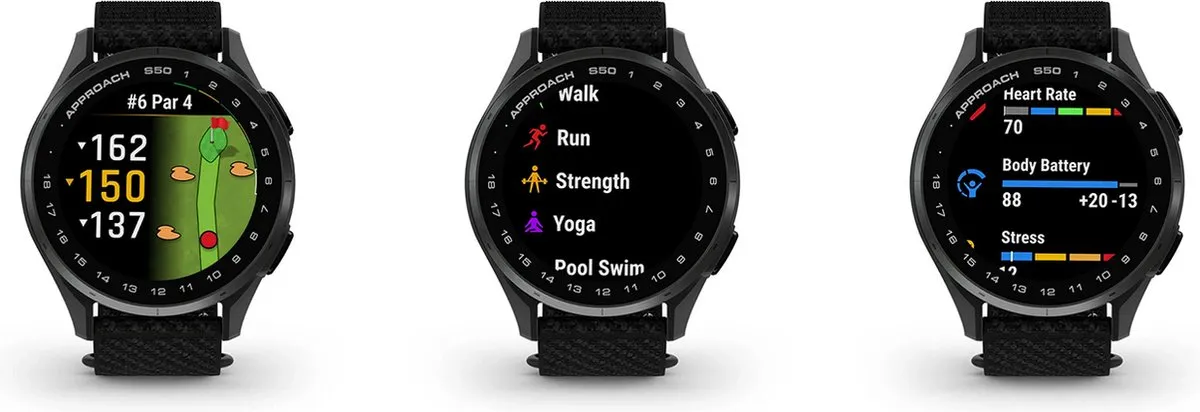 Garmin Approach S50 Golf Horloge - Zwart