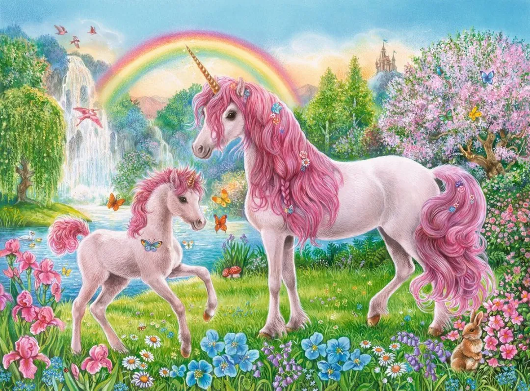 Ravensburger Eenhoorns Legpuzzel 100 Stuks - Meerkleurig - afbeelding 2 van 3