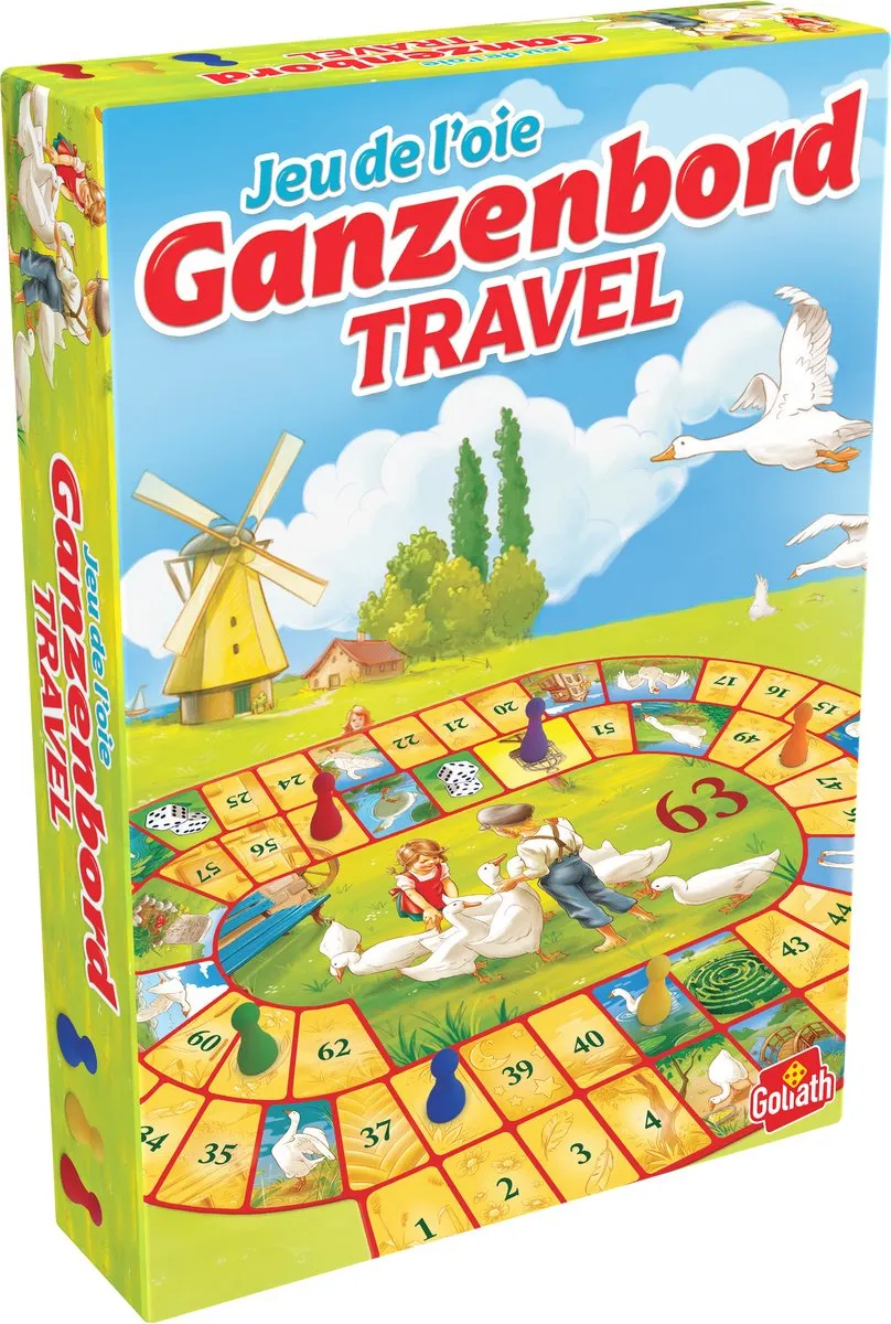 Goliath Ganzenbord Travel 934918 - Bordspel - 2-6 Spelers