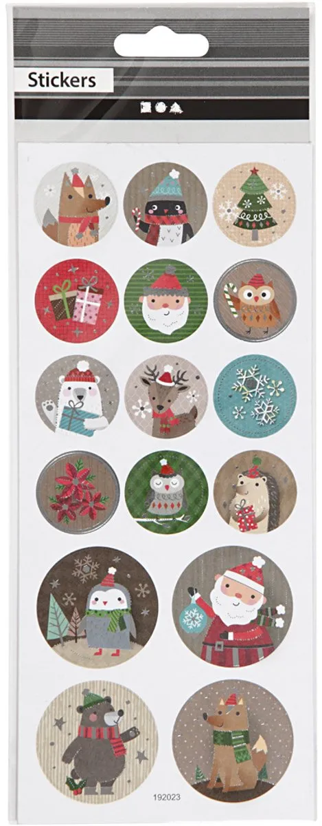 Creativ Company Gouden Kerststickers 10x23cm